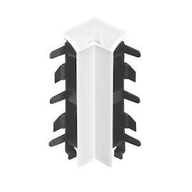 Angle intérieur variable +ou-10DEG pour plinthe Keva 80mmx20mm - PVC Blanc Artic|Planet wattohm-PLW11742