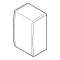 Embout pour moulure Keva 75mmx20mm - PVC Blanc Artic