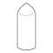 Embout droit ou gauche pour plinthe Keva 80mmx20mm - PVC Blanc Artic