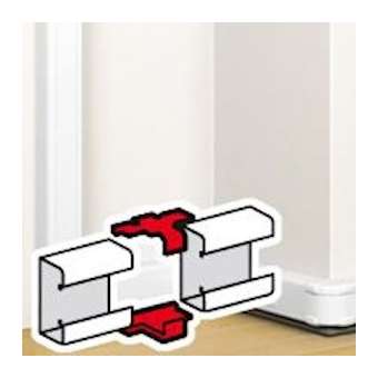 Eclisse de jonction pour goulottes Mosaic 50x80/130/180 - blanc|Legrand-LEG075661