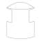 Dérivation moulure d'angle 30x30mm-Pour moulures Keva profondeur 20mm-PVC Blanc