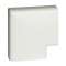 Angle plat pour Optima TM 80x22 blanc