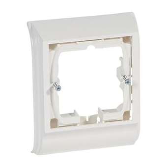 Cadre Mosaic 2 modules pose sur plinthe DLPlus 80x20mm ou 120x20mm - blanc|Legrand-LEG031664