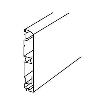 Plinthe Keva 125x20mm -Fond+couvercle+joint de sol- 2 compartiments-Longueur 2m|Planet wattohm-PLW11781