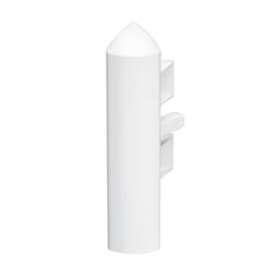 Embout droit ou gauche - Pour plinthe Keva 125mmx20mm - PVC Blanc Artic|Planet wattohm-PLW11089