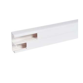 Goulotte 2 compartiments à clippage direct 50x130mm Mosaic de longueur 2,5m|Legrand-LEG011022