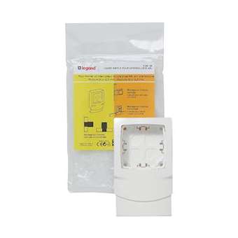 Cadre simple pour appareillage saillie pour moulures hauteur 12,5mm|Legrand-LEG098188
