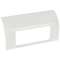 Support Mosaic 4 modules pour pose sur plinthe DLP 140x35mm - blanc