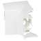 Angle intérieur variable pour plinthe DLP 140x35mm - blanc