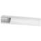 Corniche Keva 80mmx80mm-Fond+couvercle-1 compartiment-Longueur 2,40m-Blanc Artic