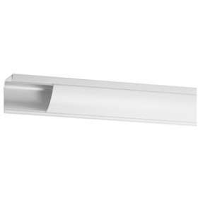 Corniche Keva 80mmx80mm-Fond+couvercle-1 compartiment-Longueur 2,40m-Blanc Artic|Planet wattohm-PLW12237