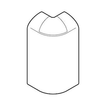 Angle extérieur variable +ou-10DEG pour plinthe Keva 80mmx20mm - PVC Blanc Artic|Planet wattohm-PLW11743