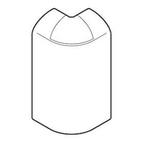 Angle extérieur variable +ou-10DEG pour plinthe Keva 80mmx20mm - PVC Blanc Artic|Planet wattohm-PLW11743