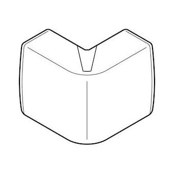 Angle extérieur Variasouple +ou-7DEG pour moulure Keva 22mmx12mm -PVC Brun|Planet wattohm-PLW11873