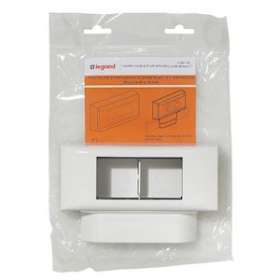 Cadre double pour appareillage Mosaic - pour moulures 16mm|Legrand-LEG098193