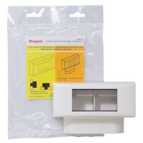 Cadre double pour appareillage Mosaic - pour moulures 12,5mm|Legrand-LEG098187