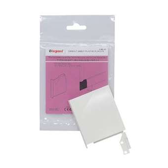 Sabot droit pour plinthe Céliane déco 82x12,5mm - blanc|Legrand-LEG098343