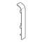 Joint de couvercle recouvrant pour plinthe Keva 80mmx20mm - PVC Blanc Artic