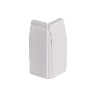 Angle extérieur - Pour plinthe Keva LED System 80mmx12,5mm - PVC Blanc Artic|Planet wattohm-PLW11701