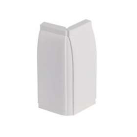 Angle extérieur - Pour plinthe Keva LED System 80mmx12,5mm - PVC Blanc Artic|Planet wattohm-PLW11701