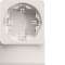 Support appareillage saillie ateha pour ATA12x20/30 blanc polaire