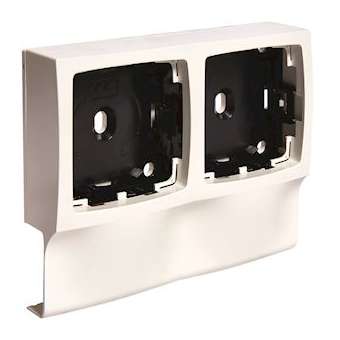 Support double appareillage saillie Legrand pour ATA12/16x30, Pure|Hager-HAGATA123499016
