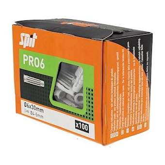 PRO6 6X30 sans vis (boite de 100)|Spit-SPT565643