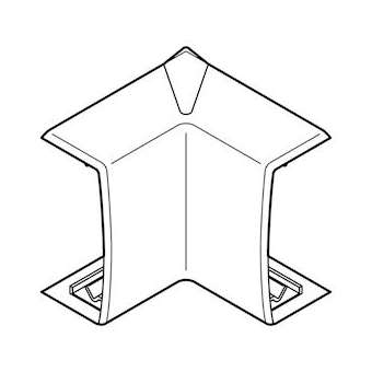 Angle intérieur Variasouple +ou-7DEG pour moulure Keva 50mmx15mm -PVC Blanc Arti|Planet wattohm-PLW11562