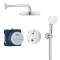 Set de douche avec Tempesta 210 Grohtherm Chromé