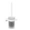Porte-brosse WC blanc mat