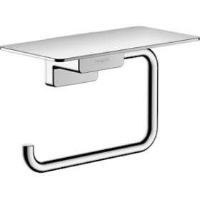 Porte-papier WC avec tablette chromé|Hansgrohe-HA341772000