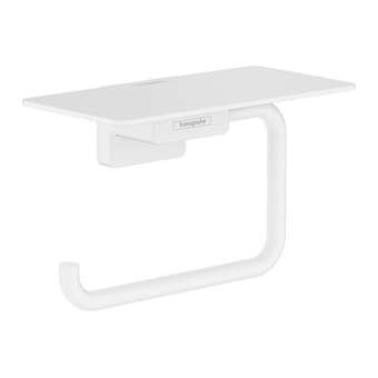 Porte-papier WC avec tablette blanc mat|Hansgrohe-HA341772700