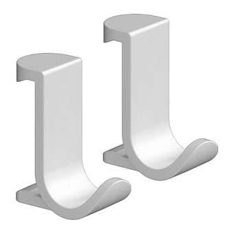 Crochet simple WallStoris large blanc mat|Hansgrohe-HA327914700