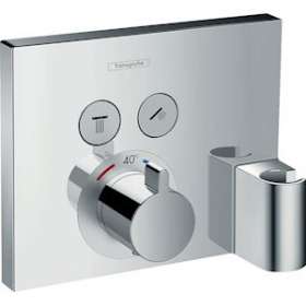Set fin mit therm encastré avec 2 fonctions, fixfit et porter chromé|Hansgrohe-HA315765000