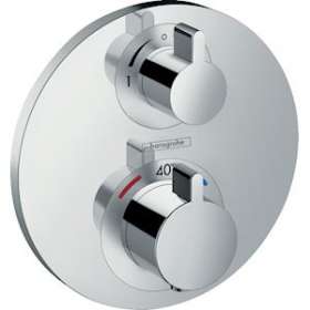 Set de finition mit therm S encastré avec robinet d'arrêt et inverseur chromé|Hansgrohe-HA315758000