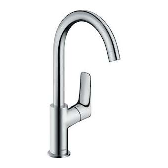 Mitigeur lavabo 210 bec haut avec tirette et vidage synthétique chromé|Hansgrohe-HA371130000