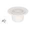 Siphon s/verticale 50/63 sol plast.grille pvc
