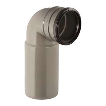 Coude de raccordement 90DEG Geberit: d100mm, d190mm, D11.1cm, H23cm|Geberit-GBR367.002.00.1