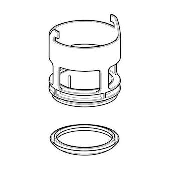 Bassin Geberit pour réservoir à encastrer UP 8 cm|Geberit-GBR242.269.00.1