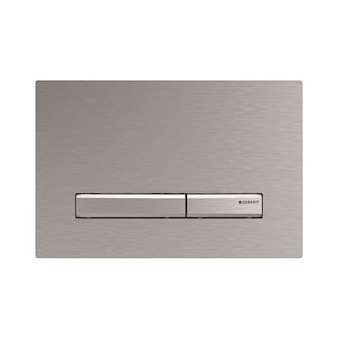 Plaque de déclenchement Geberit Sigma50 pour rinçage double touche, couleur mét|Geberit-GBR115.788.GH.2