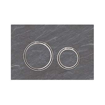 Plaque Geberit Sigma21 double touche: chromé, ardoise Mustang|Geberit-GBR115.884.JM.1