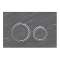 Plaque Geberit Sigma21 double touche: chromé, ardoise Mustang