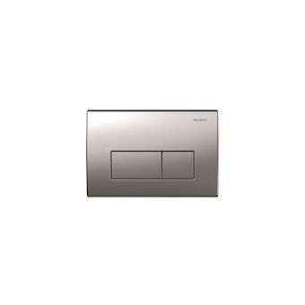 Plaque Geberit Kappa50 double touche: chromé mat|Geberit-GBR115.260.46.1
