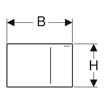Plaque Geberit Sigma70 double touche: Gris velouté|Geberit-GBR242.813.JK.1