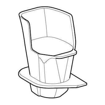 Entonnoir stick de nettoyage Geberit DuoFresh, réservoir Sigma 12 cm|Geberit-GBR244.309.00.1