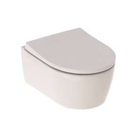 Pack WC susp Geberit iCon compact 49cm caréné, Rimfree, abat ral et déclips, blc|Geberit-GBR500.814.00.1