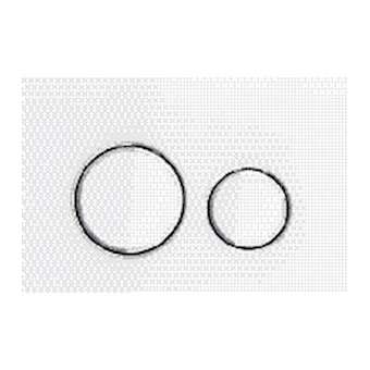 Plaque Geberit Sigma21 double touche: chromé, blanc|Geberit-GBR115.884.SI.1