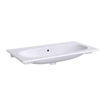 Lavabo pour meuble Geberit Acanto, 90x48cm, ss trou rob., Blc|Geberit-GBR500.643.01.2