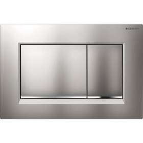 Plaque de déclenchement Geberit Sigma30 pour rinçage double touche: chromé mat|Geberit-GBR115.883.JQ.1