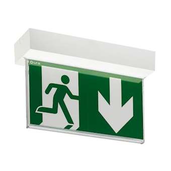 LSC Uralife V évacuation 48-110-220VDC/230VAC - pose plafond encastrée/saillie|Ura-URA128114V